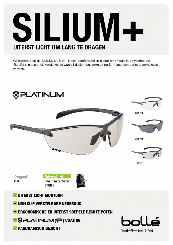 BOLLÉ Safety SILIUM+