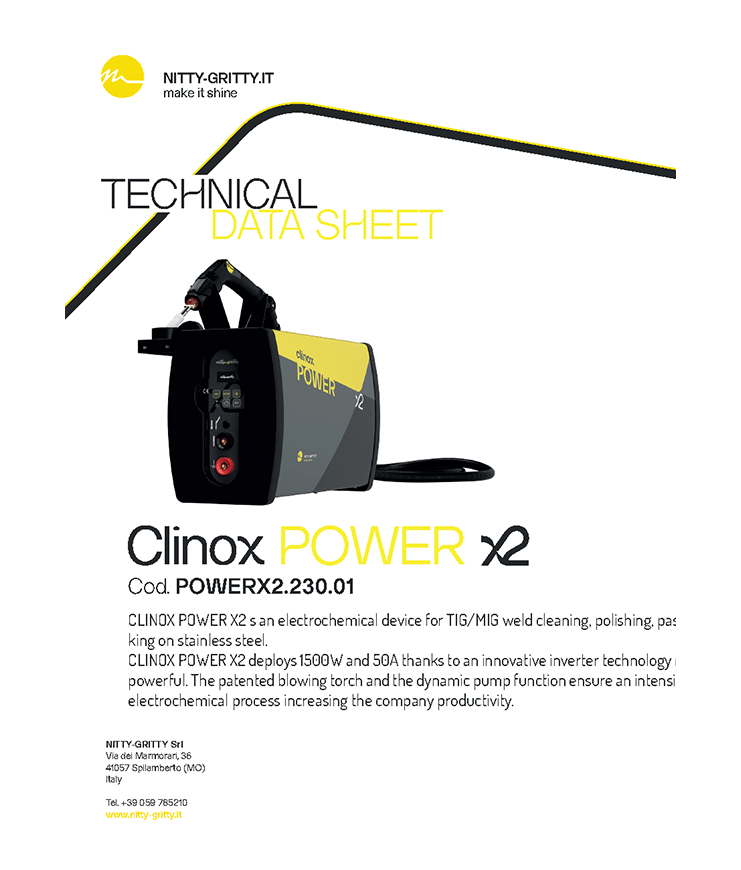 Datasheet Clinox power X2