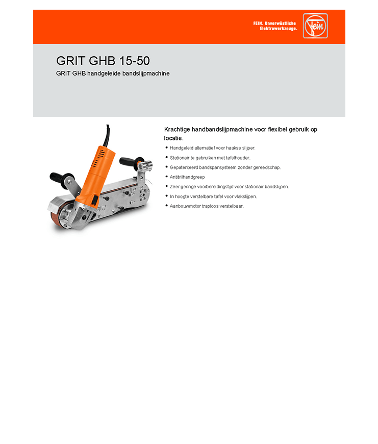 Fein GRIT GHB 15-50 