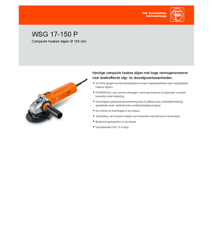 Fein WSG 17-150 P 