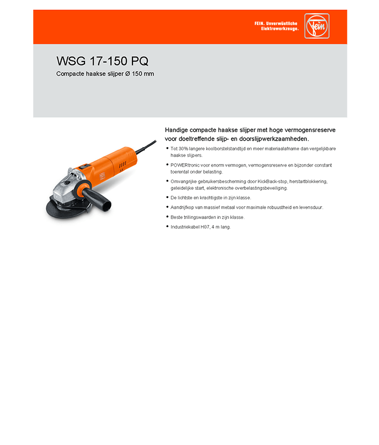Fein WSG 17-150 PQ 