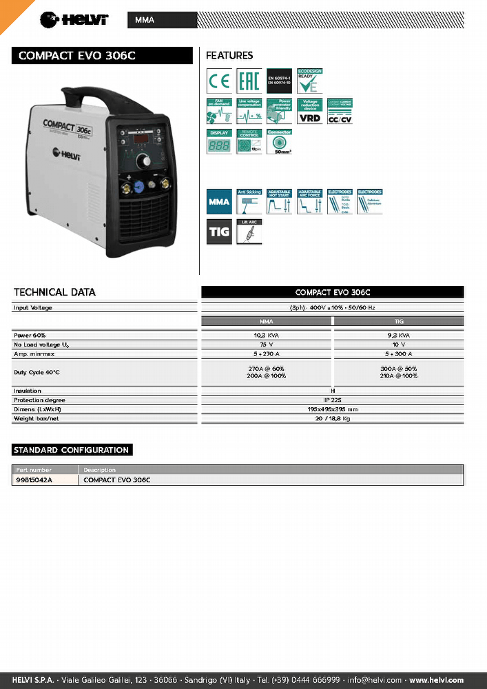 Helvi Compact EVO 300 AC/DC 