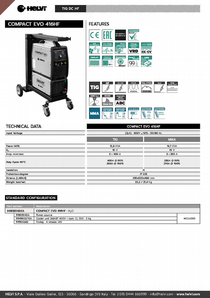 Helvi Compact EVO 416HF 
