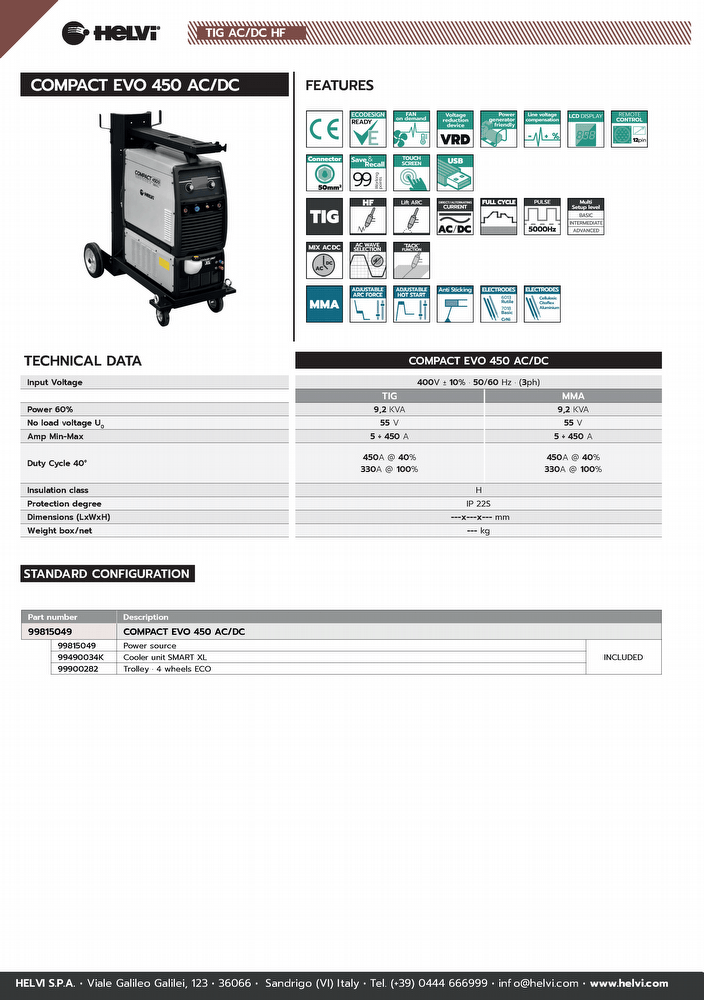 Helvi Compact EVO 450 AC/DC 