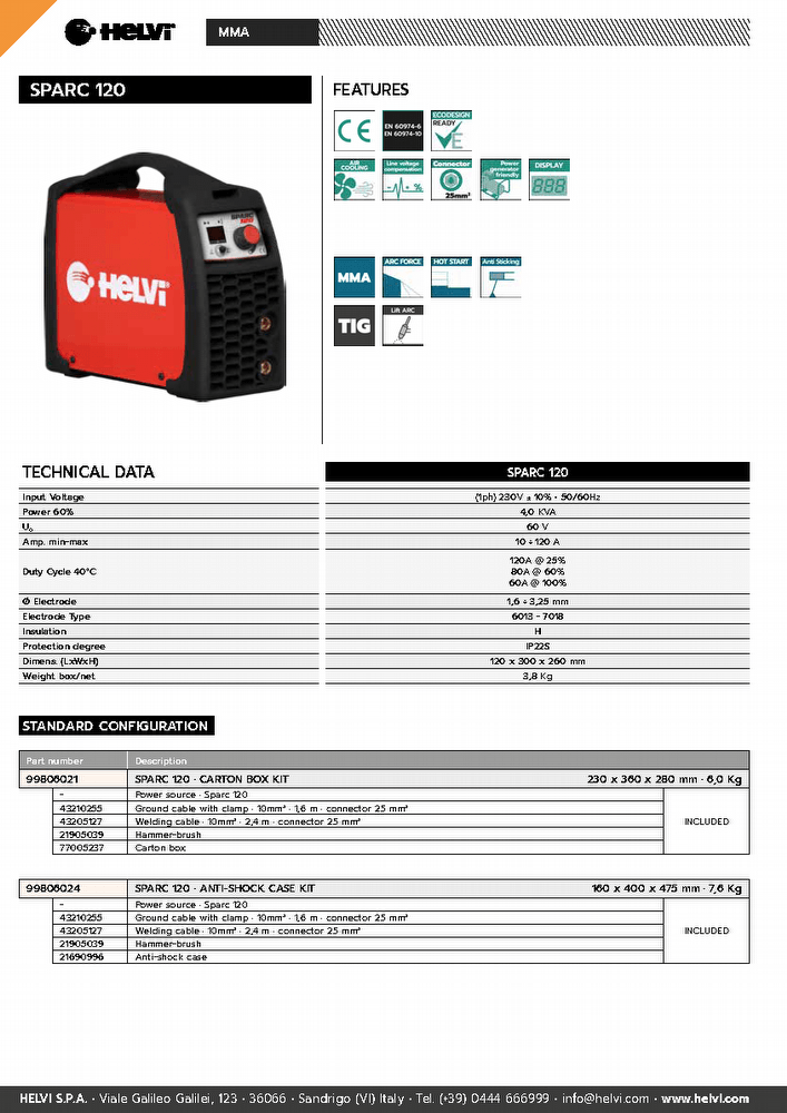 Helvi Sparc 120