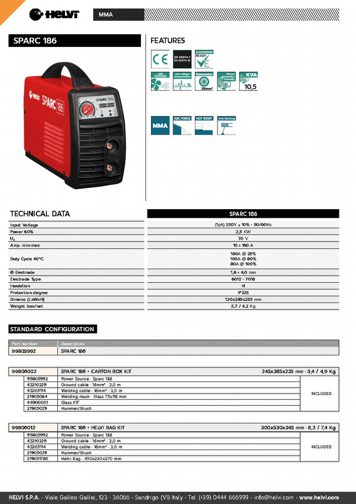 Helvi Sparc 186