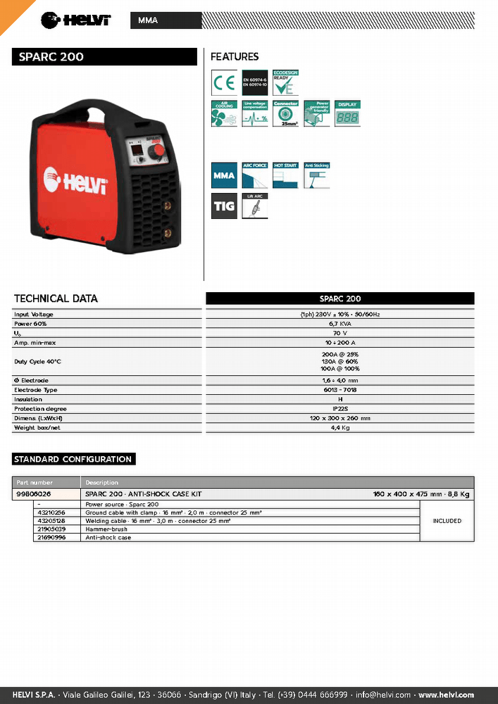 Helvi Sparc 200