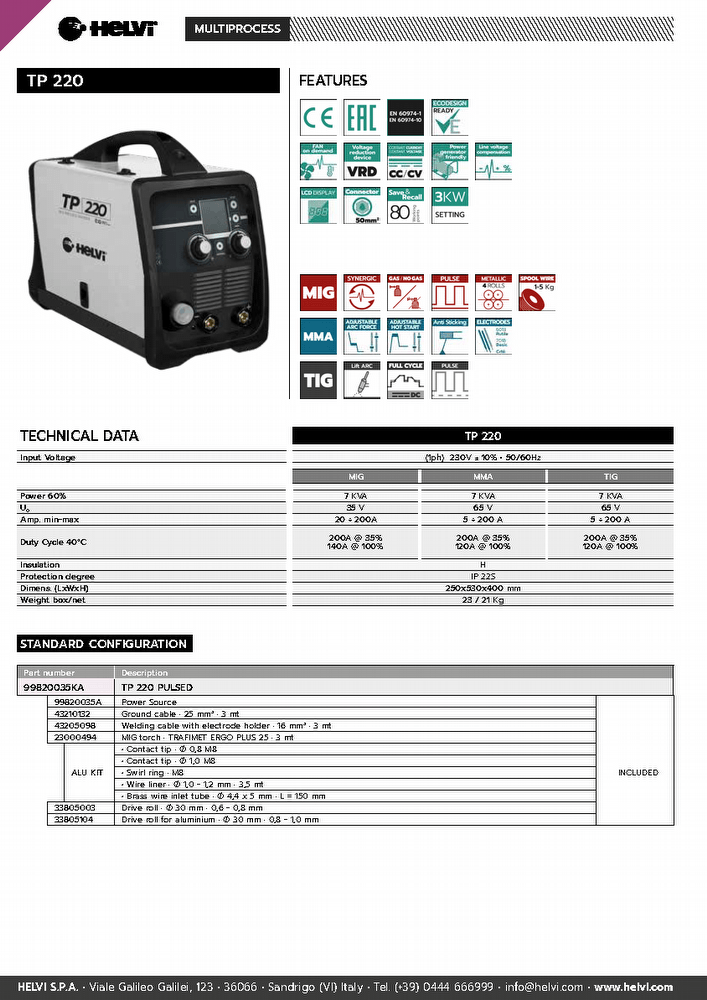 Helvi TP 220