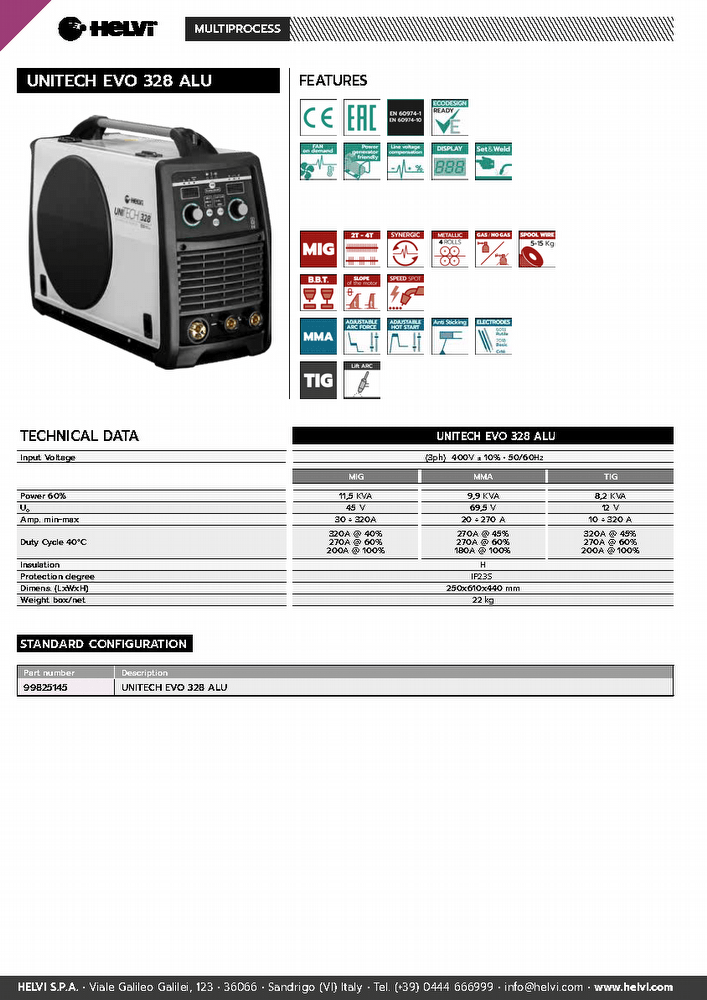 Helvi UniTECH EVO 328 ALU