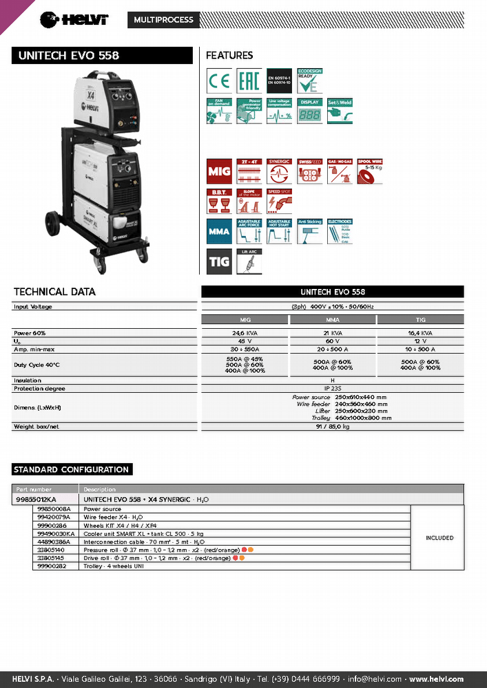 Helvi UniTECH EVO 558