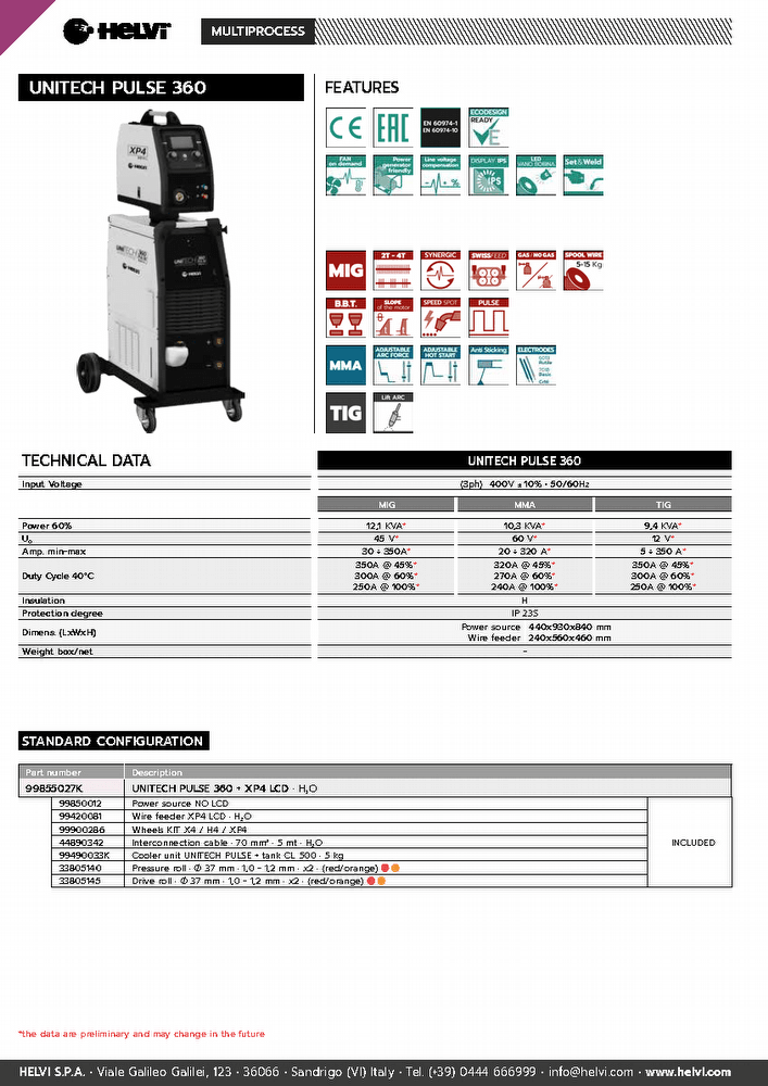 Helvi UniTECH PULSE 360