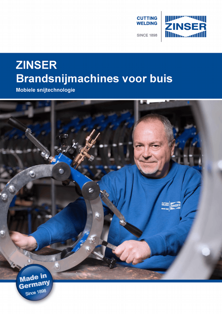 Zinser Brandsnijmachines voor buis