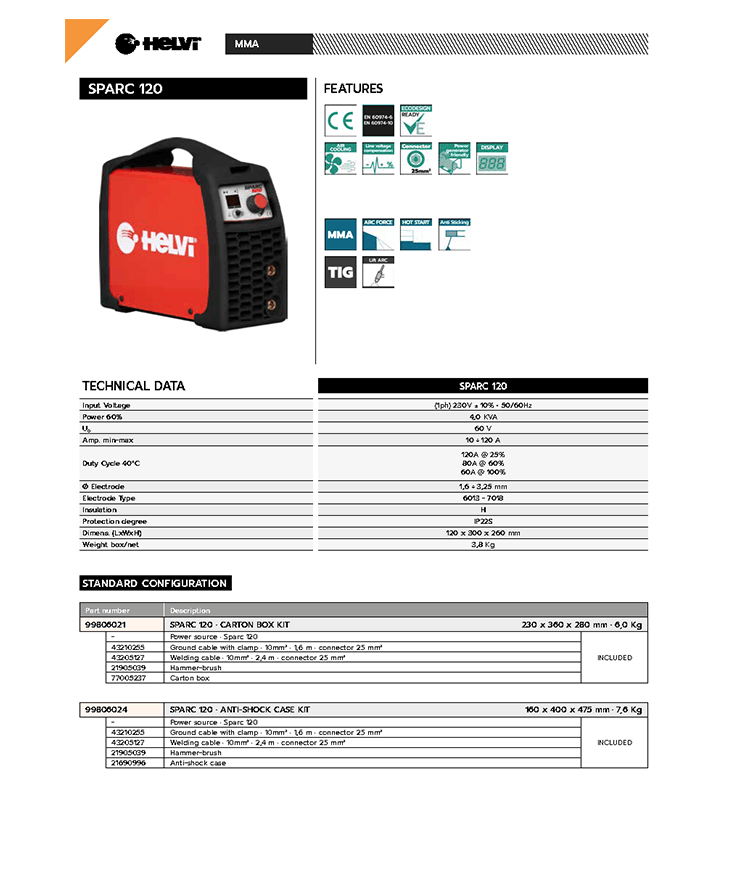 Helvi Sparc 120