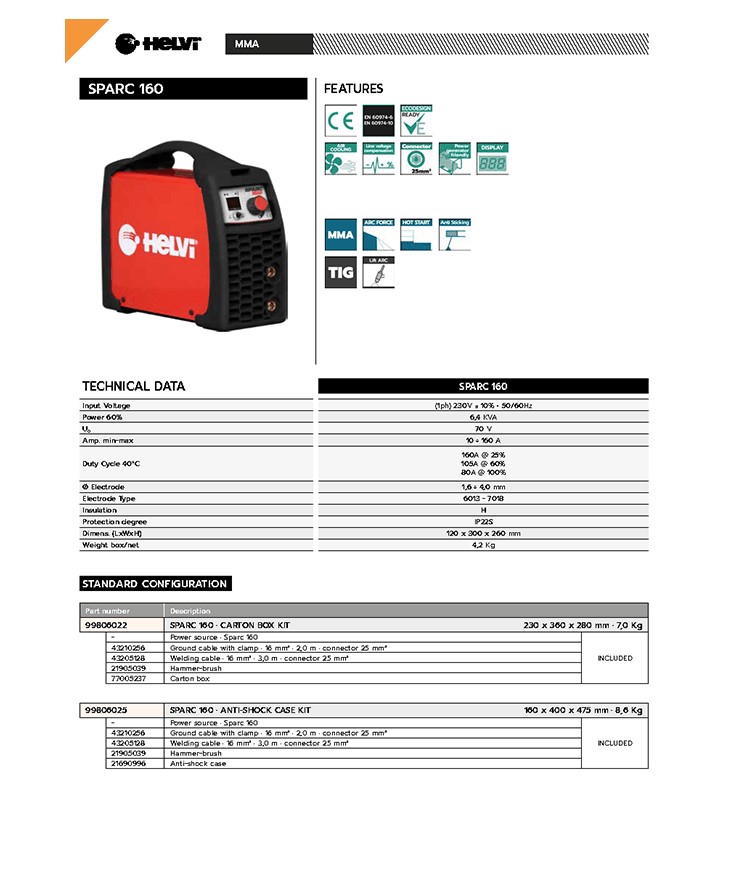 Helvi Sparc 160