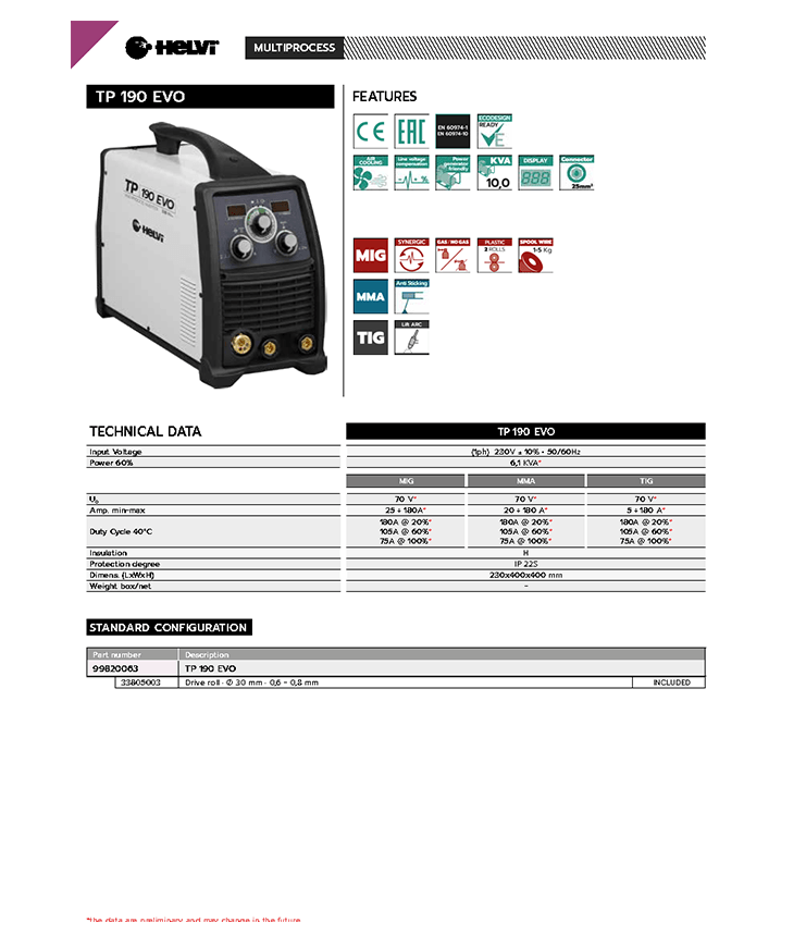 Helvi TP EVO 190