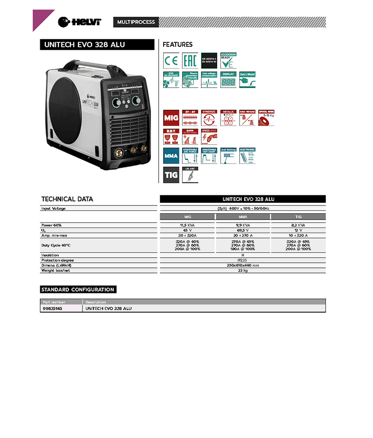 Helvi UniTECH EVO 328 ALU