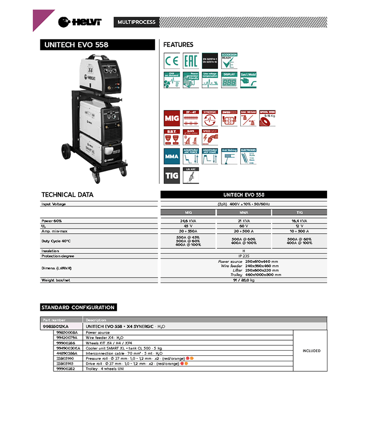Helvi UniTECH EVO 558