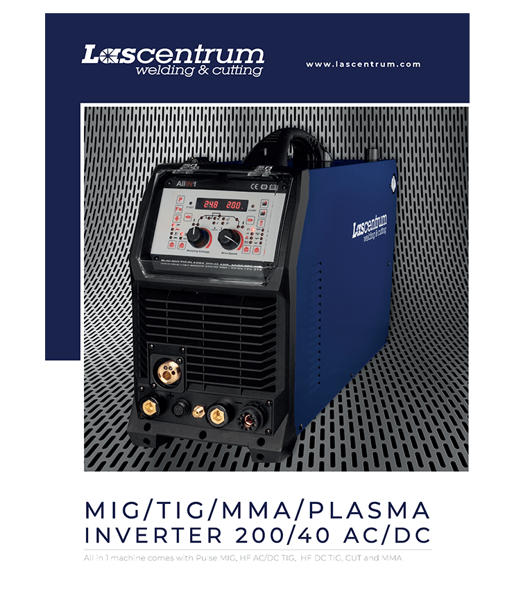 MIG / TIG / MMA / PLASMA inverter 200/40 AC/DC 