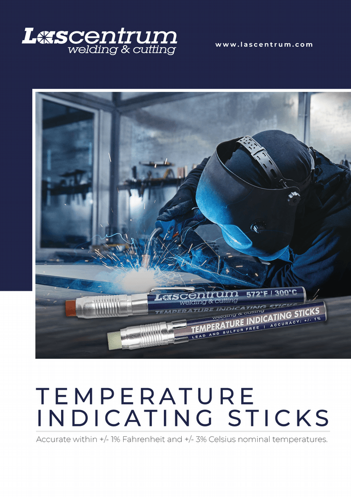Temperature indicating sticks