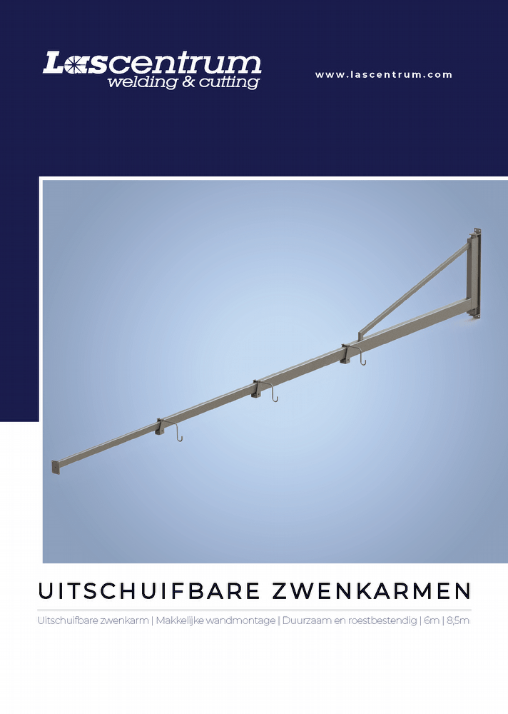 Uitschuifbare zwenkarmen